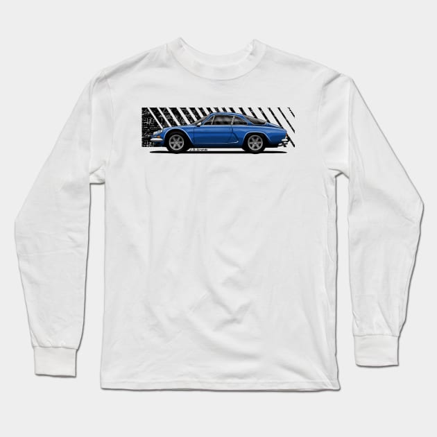 The beautiful french sports car rally winner Long Sleeve T-Shirt by jaagdesign